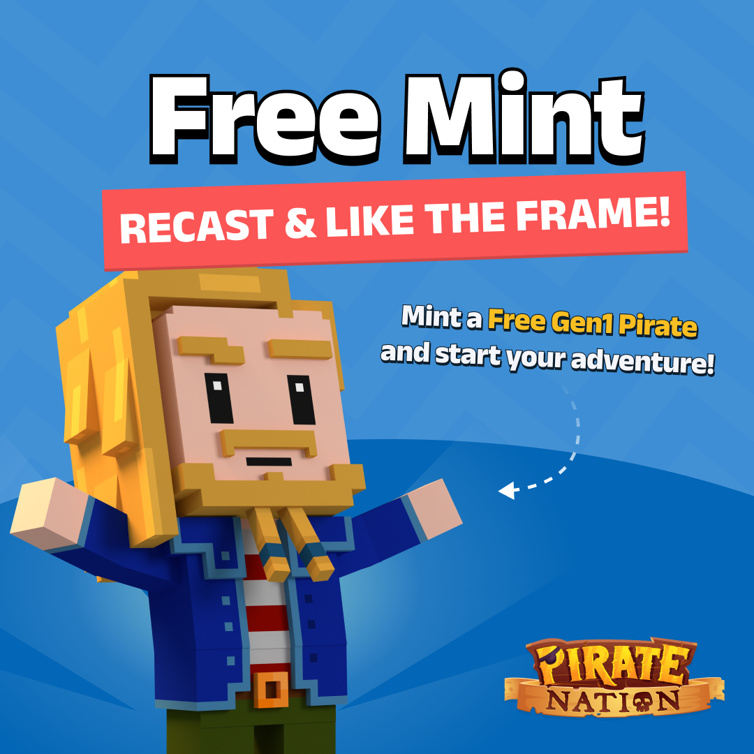 Pirate Nation Promo for Farcaster Free Mint